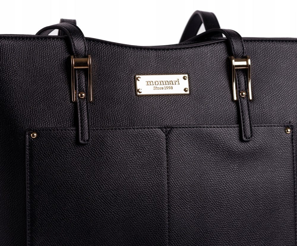 Torebka kuferek shopper Monnari miejska, do pracy – czarna
