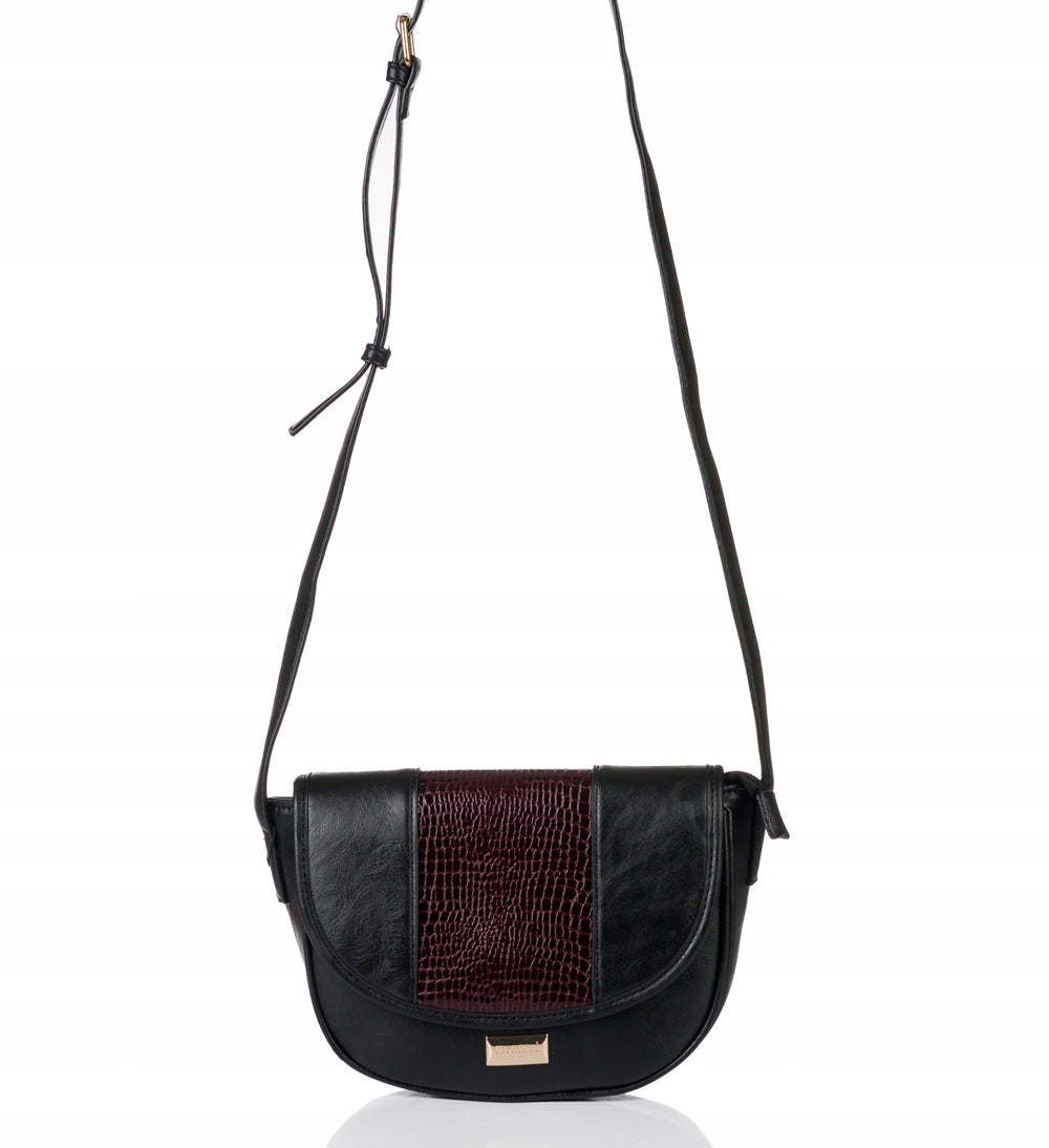 Listonoszka łódka crossbody Monnari – burgundowa