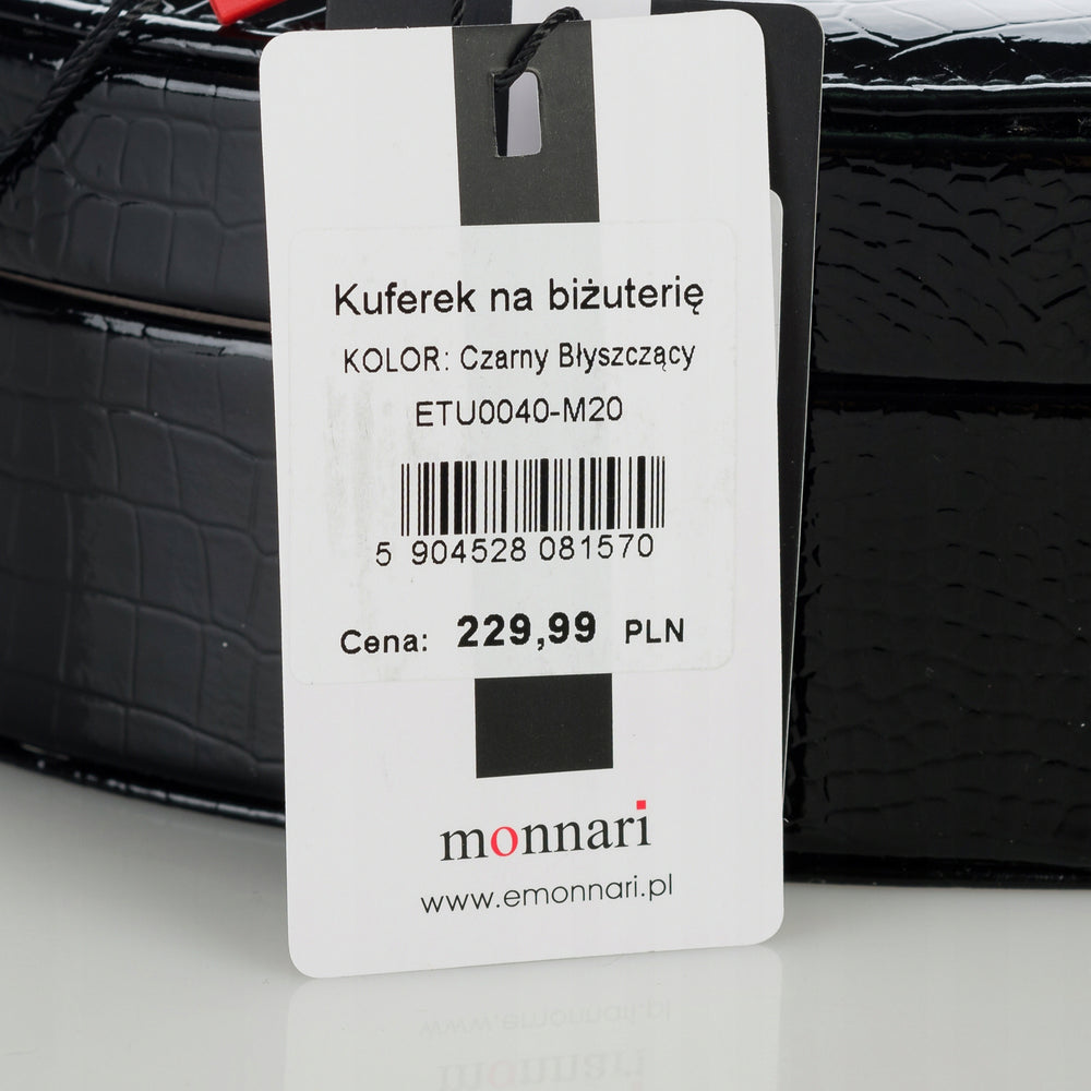 Szkatułka kuferek na biżuterię Monnari w kształcie serca z lusterkiem – czarna – zdjęcie 8