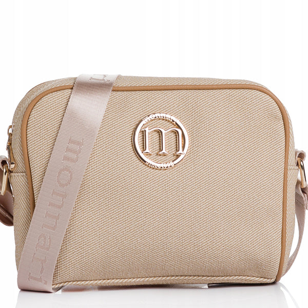 Listonoszka crossbody damska Monnari elegancka – beżowa