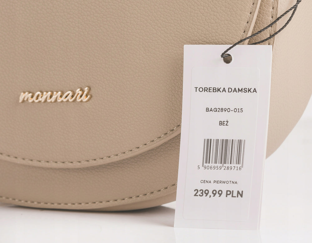 Listonoszka łódka crossbody Monnari – beżowa