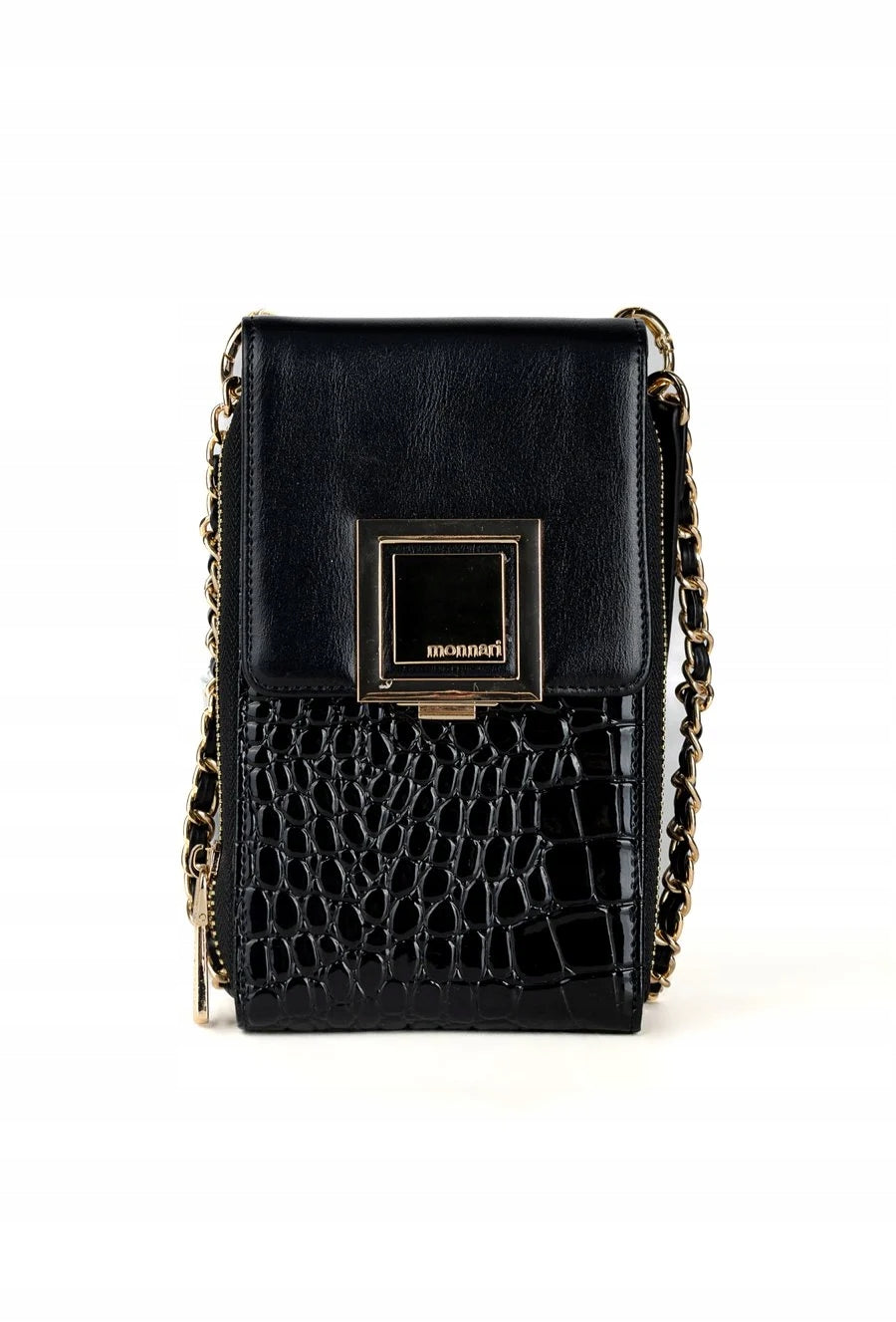Torebka na telefon Monnari, listonoszka phone bag – czarna