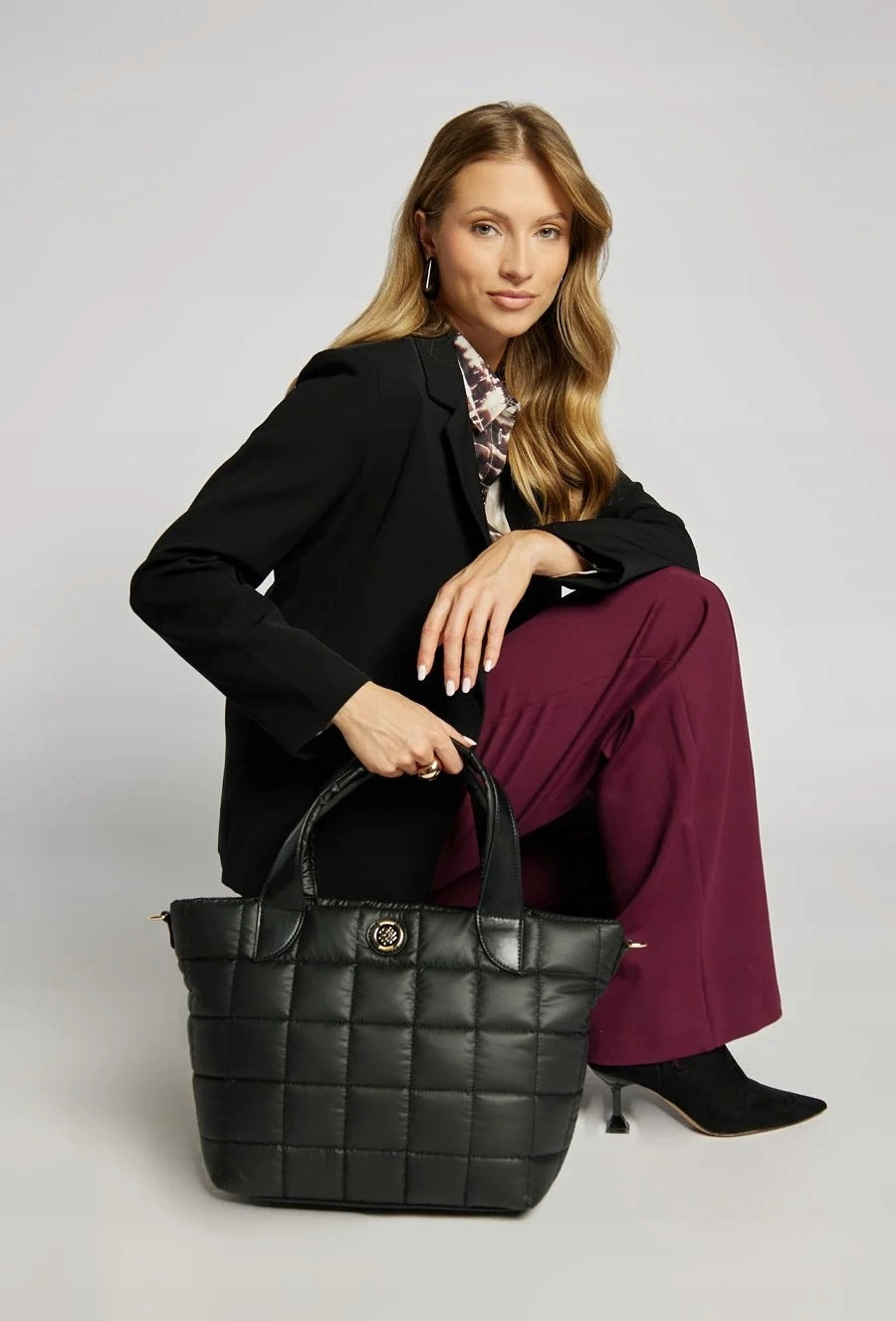 Torba shopper damska Monnari praktyczna – czarna