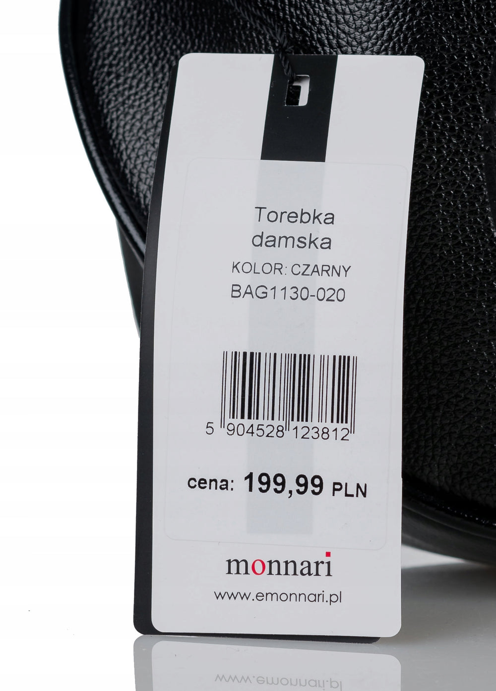 Mała torebka damska Monnari z logo – czarna
