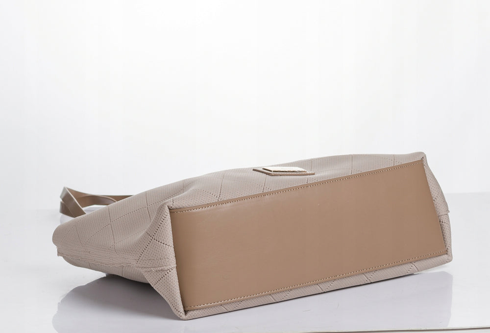 Torebka shopper z listonoszką 2w1 Monnari – beżowa