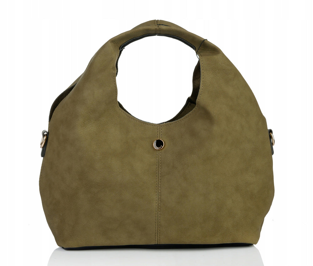 Torebka shopper z listonoszką 2w1 Monnari – zielona
