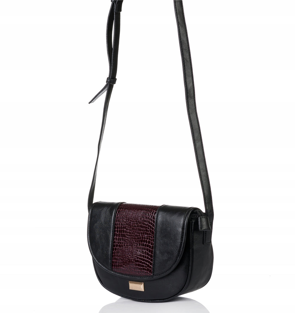 Listonoszka łódka crossbody Monnari – burgundowa