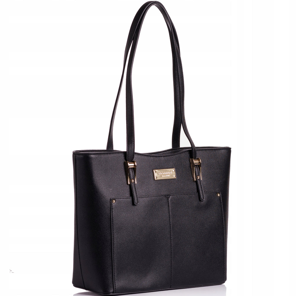 Torebka kuferek shopper Monnari miejska, do pracy – czarna