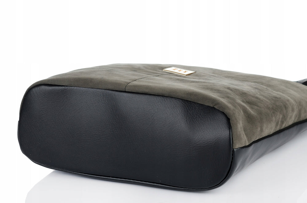 Torba shopper damska Monnari zamszowa – czarna