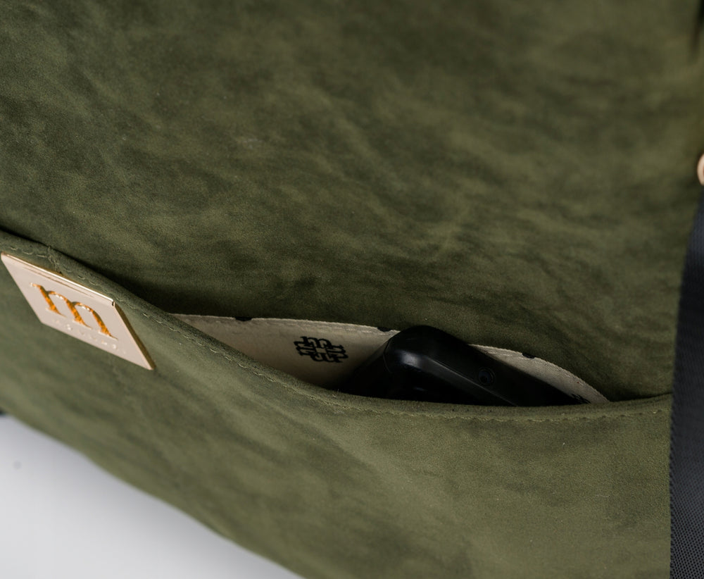 Torba shopper damska Monnari zamszowa – zielona