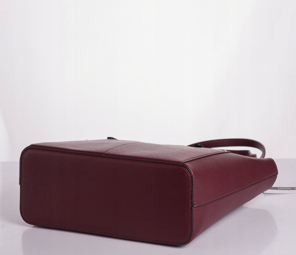 Torebka kuferek shopper Monnari miejska, do pracy – burgundowa
