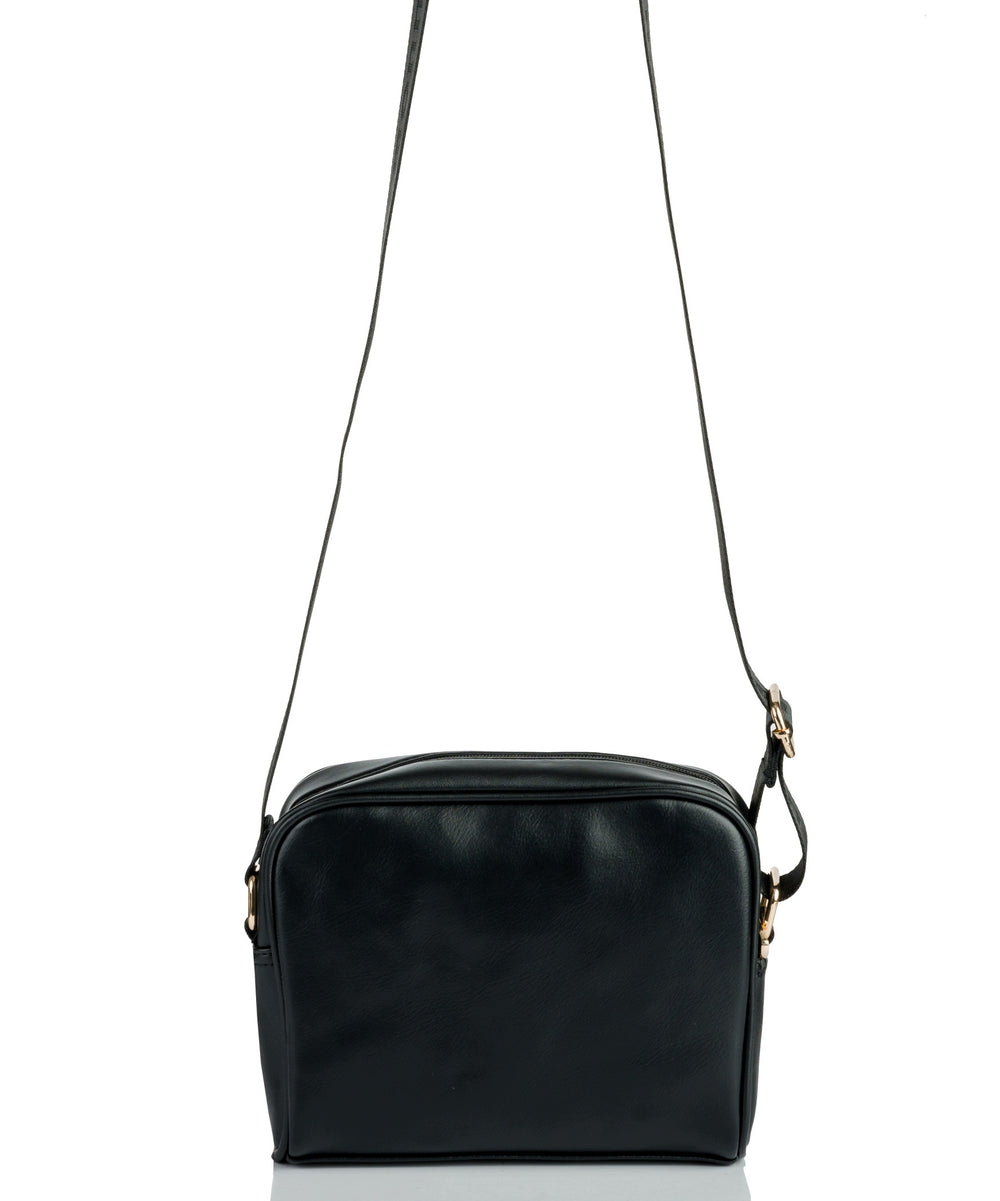 Listonoszka crossbody Monnari pikowana – czarna