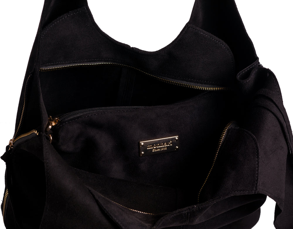 Torebka shopper z listonoszką 2w1 Monnari, zamszowa