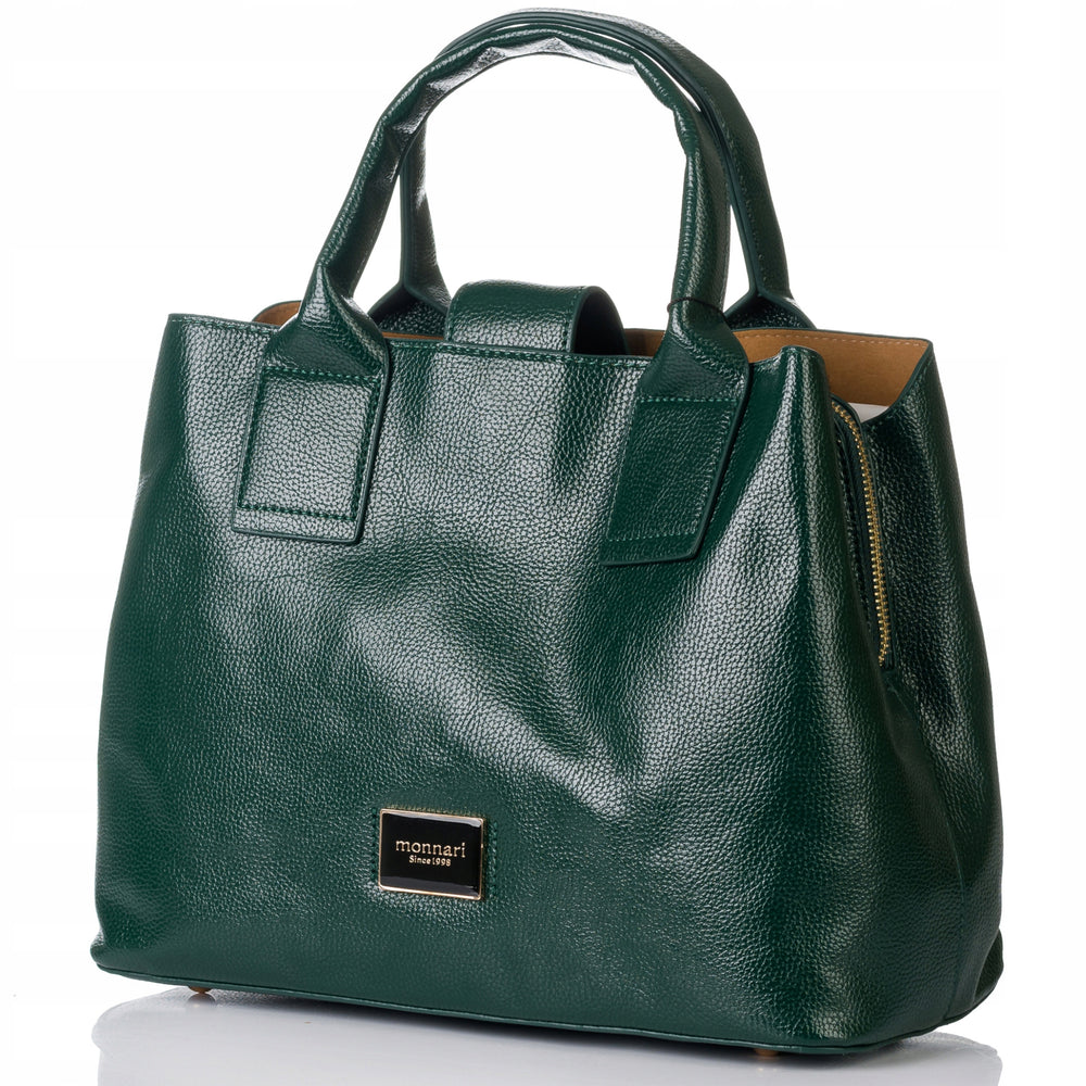 Torebka kuferek shopper Monnari miejska, do pracy – zielona