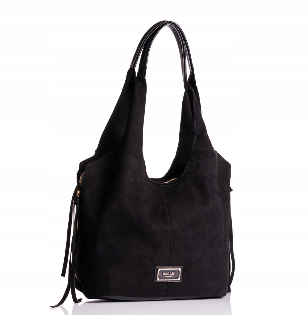 Torebka shopper z listonoszką 2w1 Monnari, zamszowa