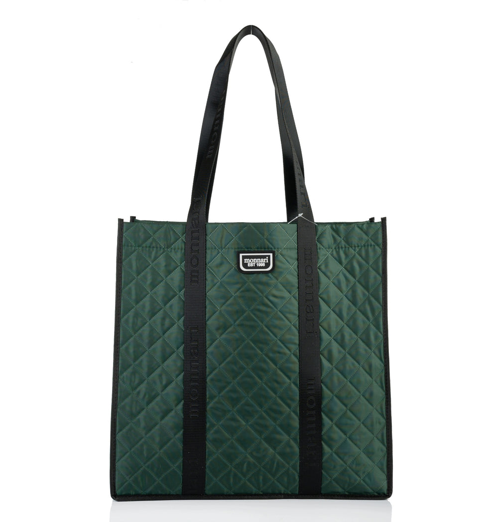 Torba shopper damska Monnari duża A4, wodoodporna – zielona