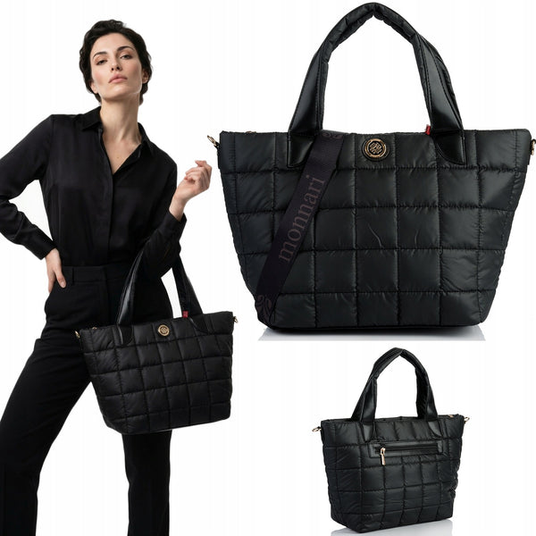 Torba shopper damska Monnari praktyczna – czarna