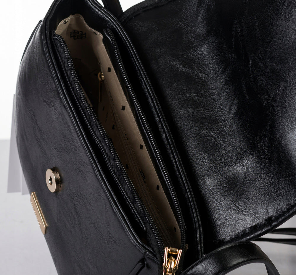 Listonoszka łódka crossbody Monnari – burgundowa