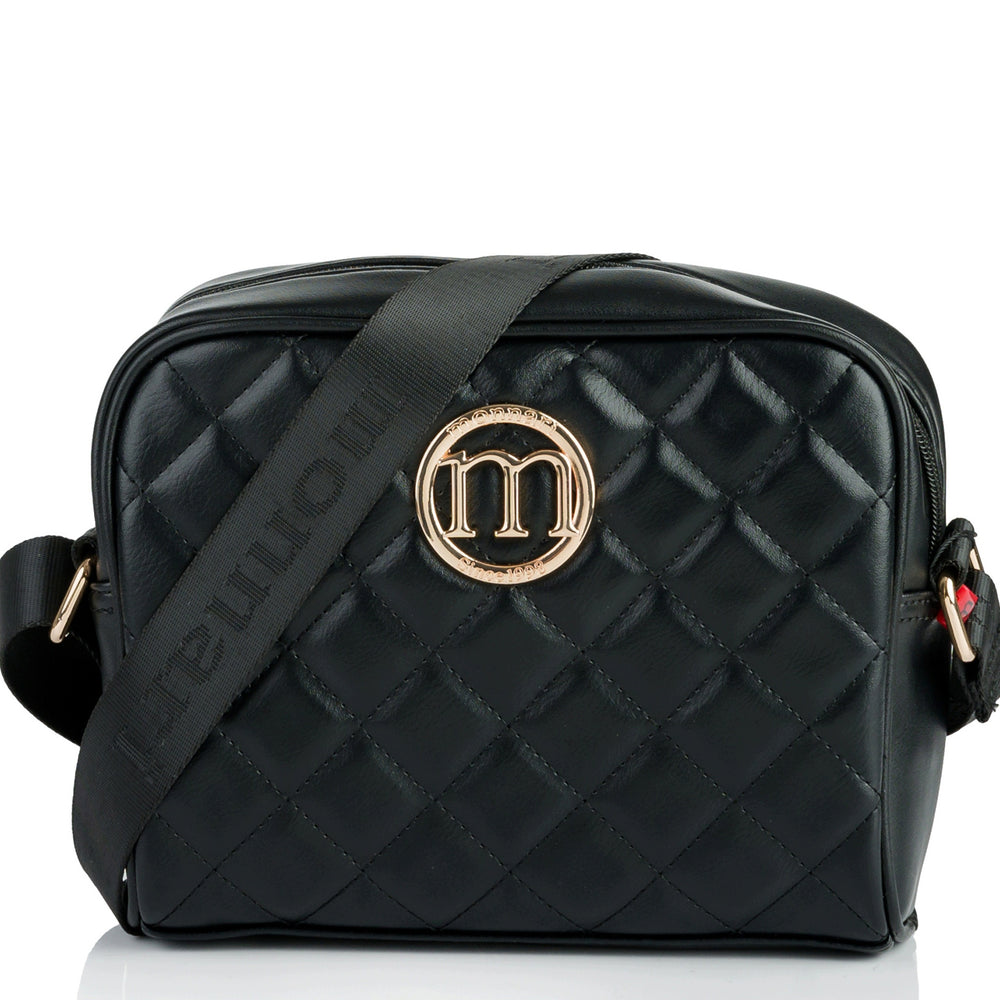 Listonoszka crossbody Monnari pikowana – czarna