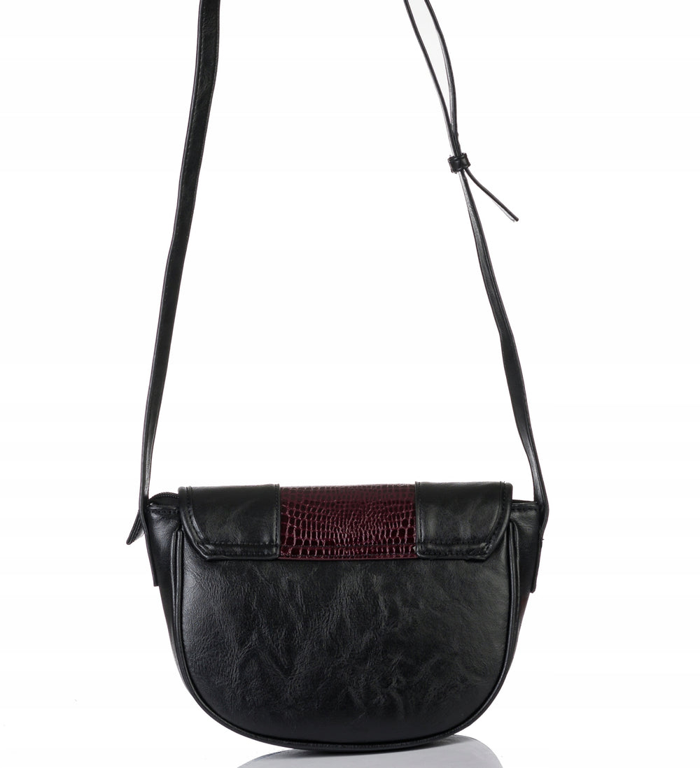 Listonoszka łódka crossbody Monnari – burgundowa