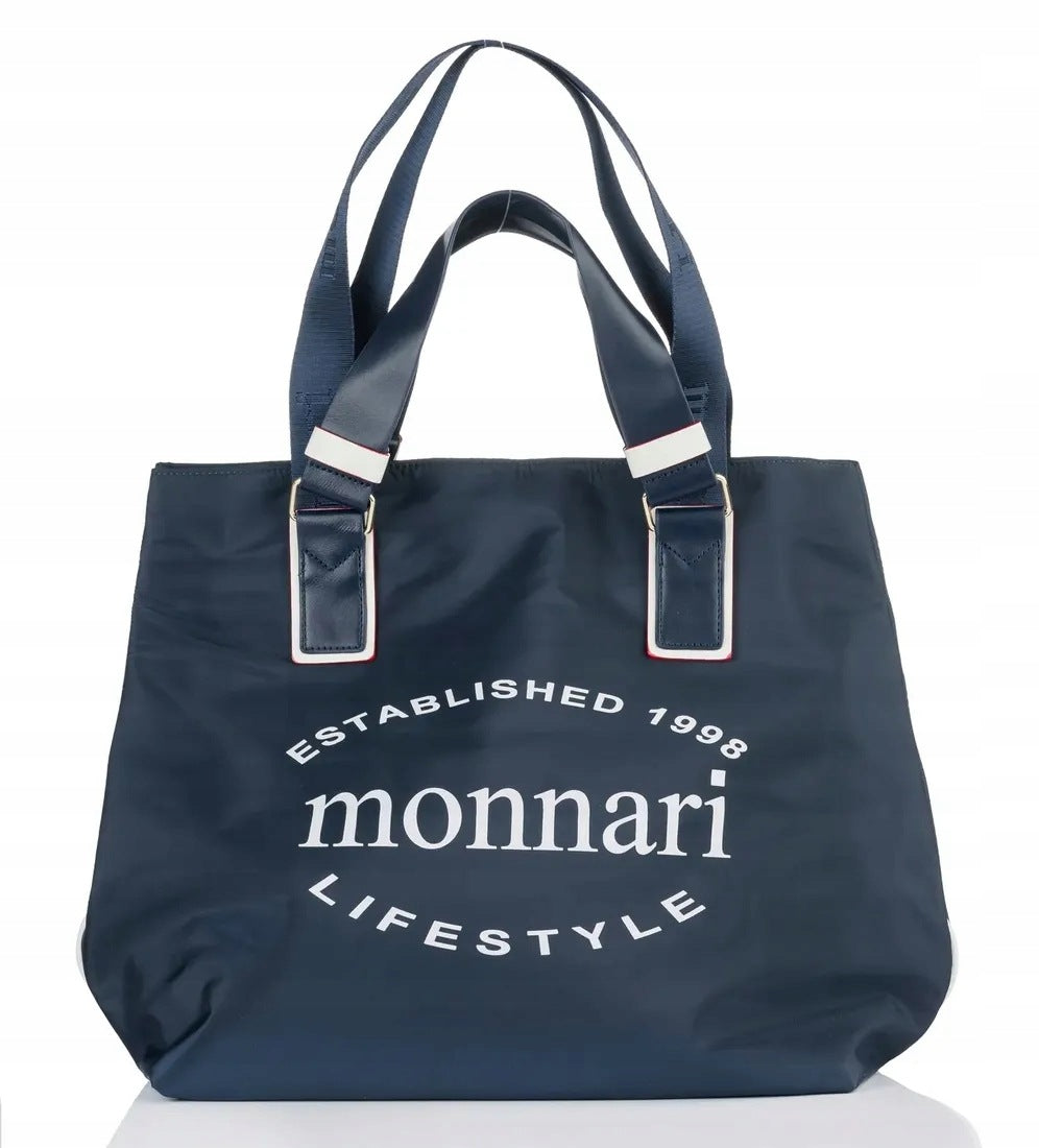 Torebka shopper Monnari z ekoskóry – niebieska