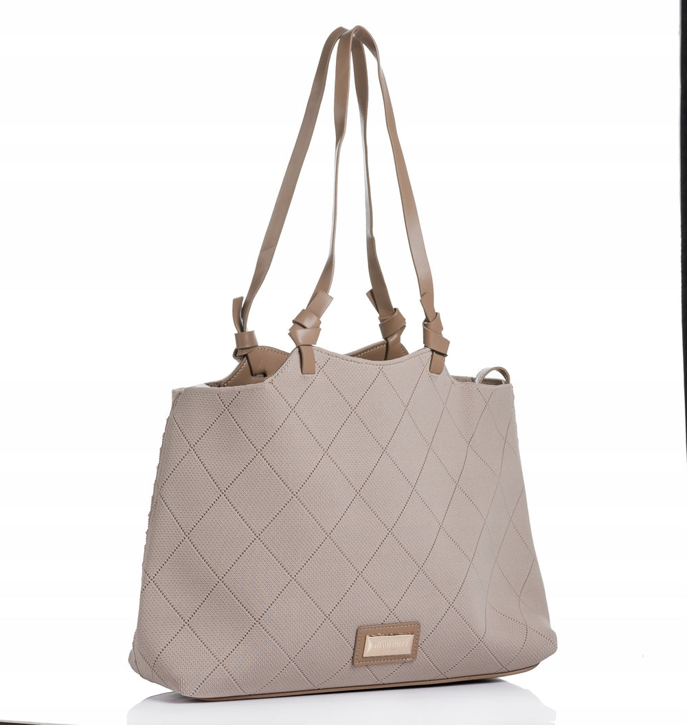 Torebka shopper z listonoszką 2w1 Monnari – beżowa