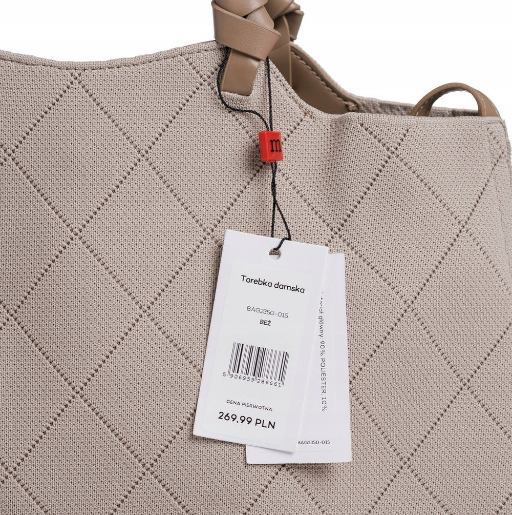 Torebka shopper z listonoszką 2w1 Monnari – beżowa