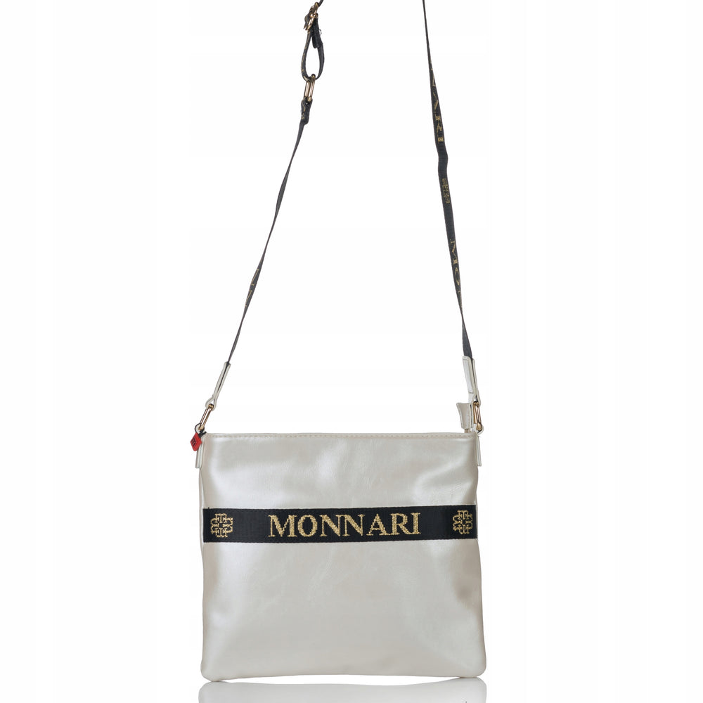 Listonoszka pikowana Monnari perłowa, crossbody
