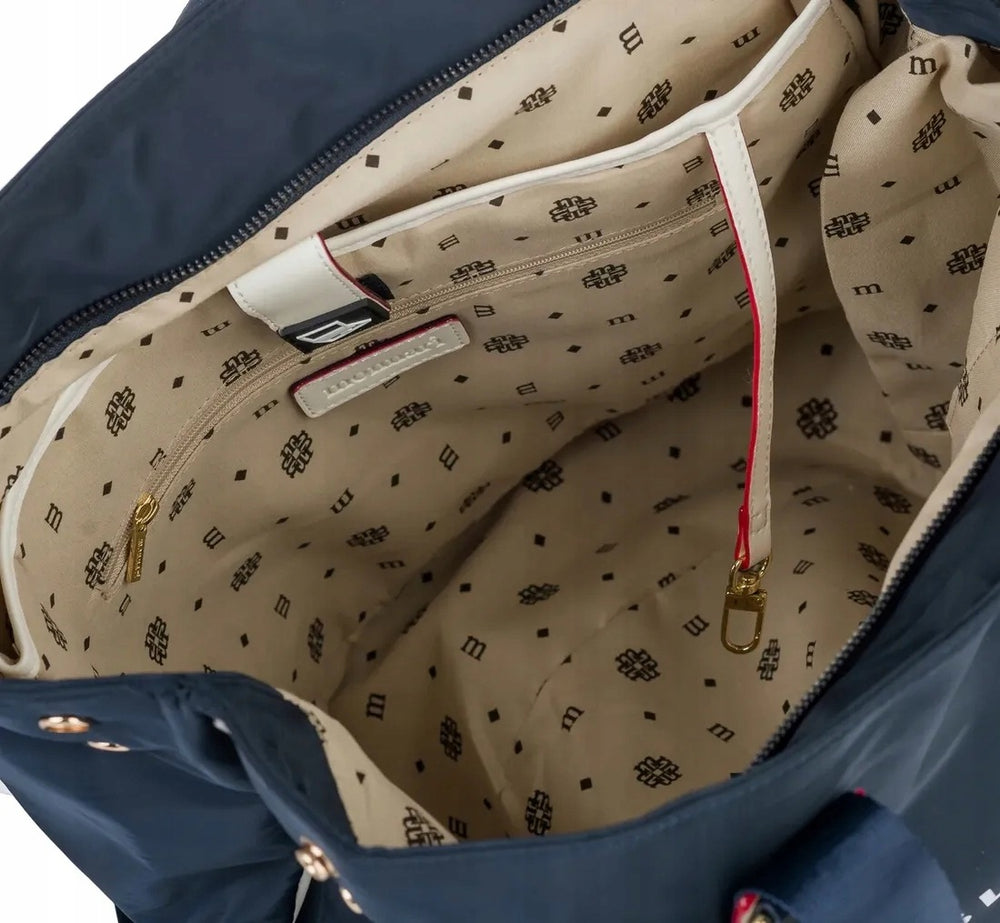Torebka shopper Monnari z ekoskóry – niebieska
