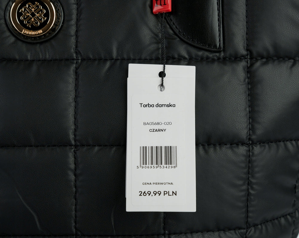 Torba shopper damska Monnari praktyczna – czarna