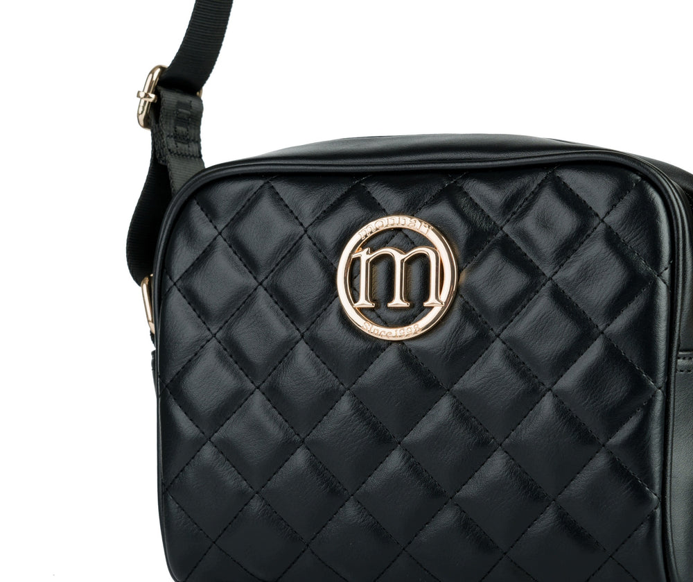 Listonoszka crossbody Monnari pikowana – czarna