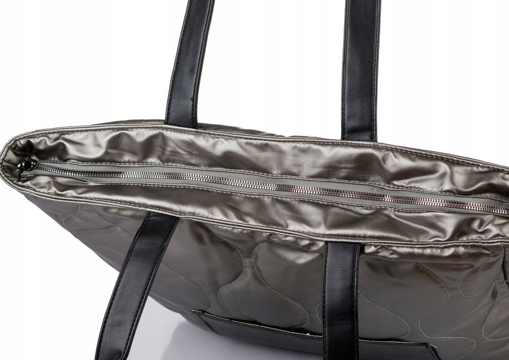 Torba shopper damska Monnari duża – metaliczna