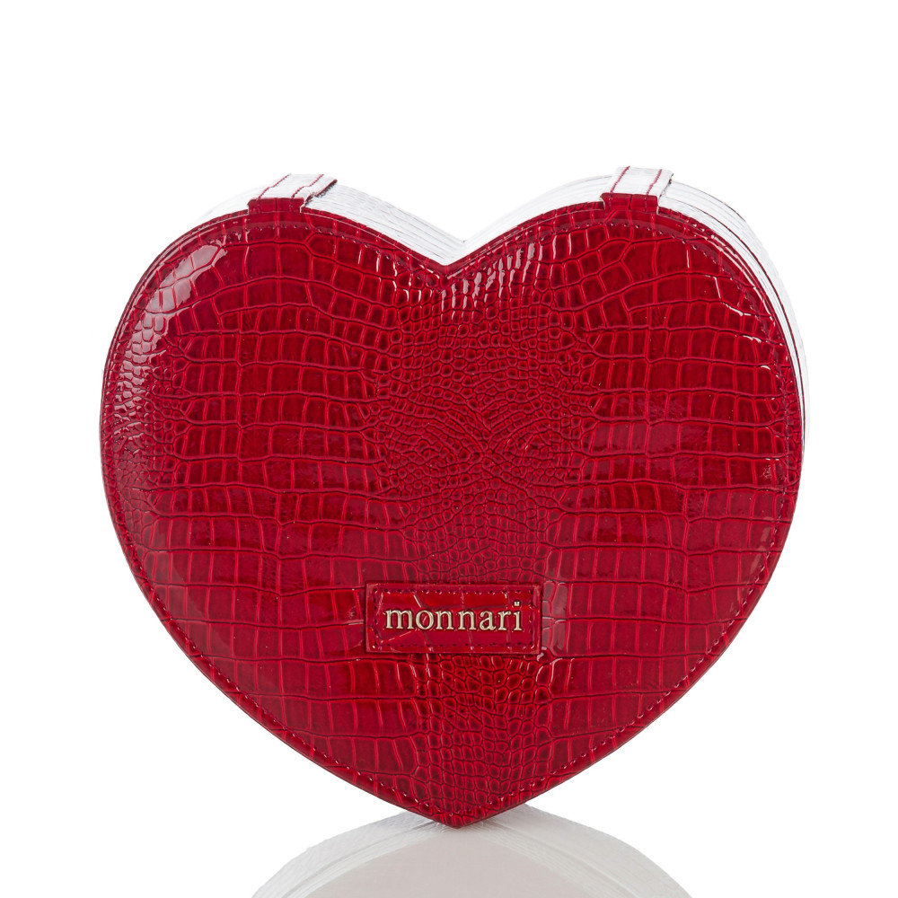 Elegancki kuferek na biżuterię w kształcie serca MONNARI