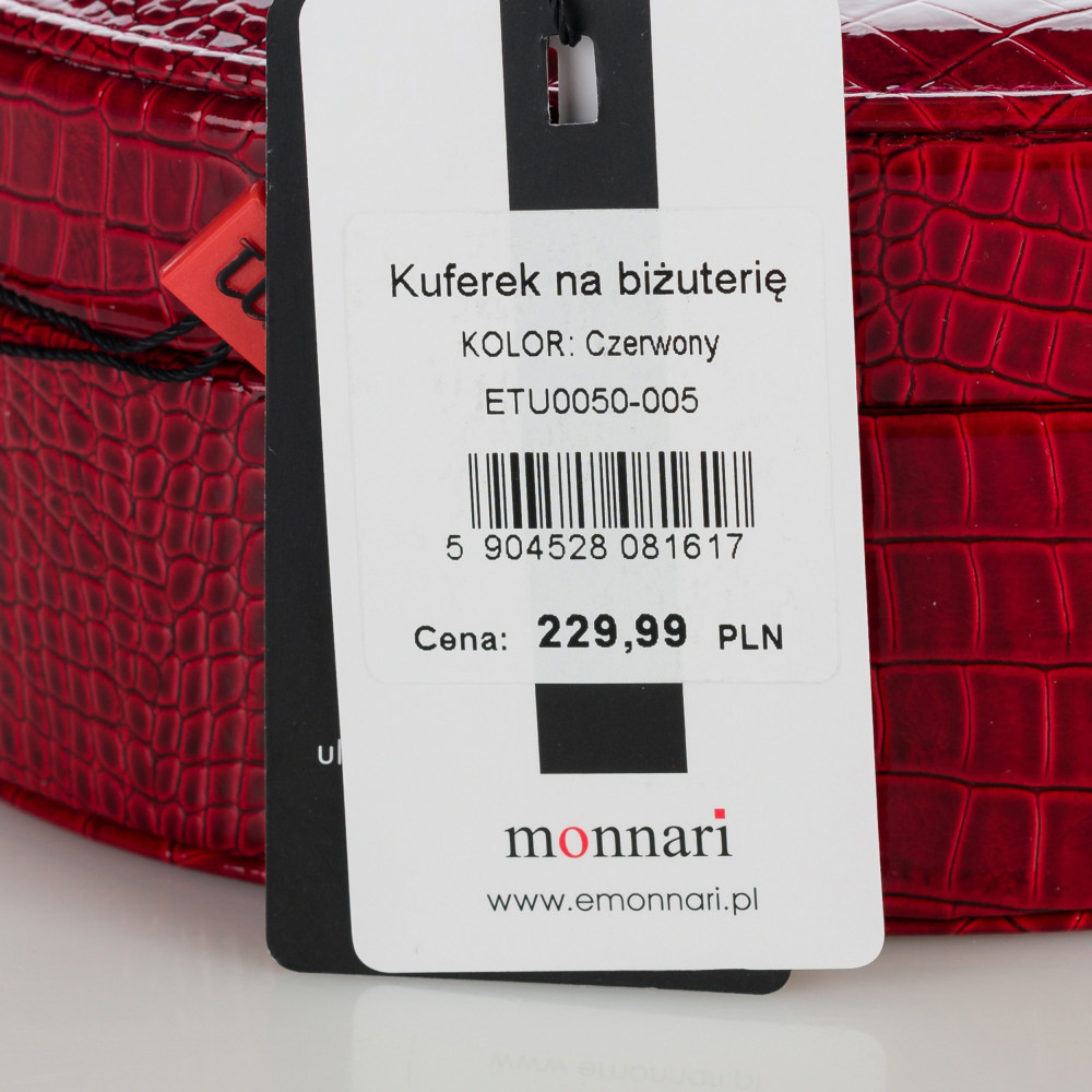 Elegancki kuferek na biżuterię w kształcie serca MONNARI