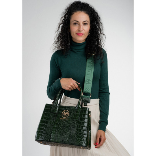 TORBA SHOPPER SALVADORE FERETTI SKÓRA NATURALNA