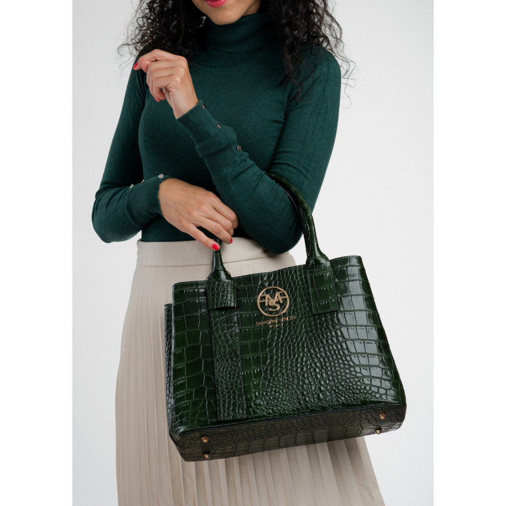 TORBA SHOPPER SALVADORE FERETTI SKÓRA NATURALNA