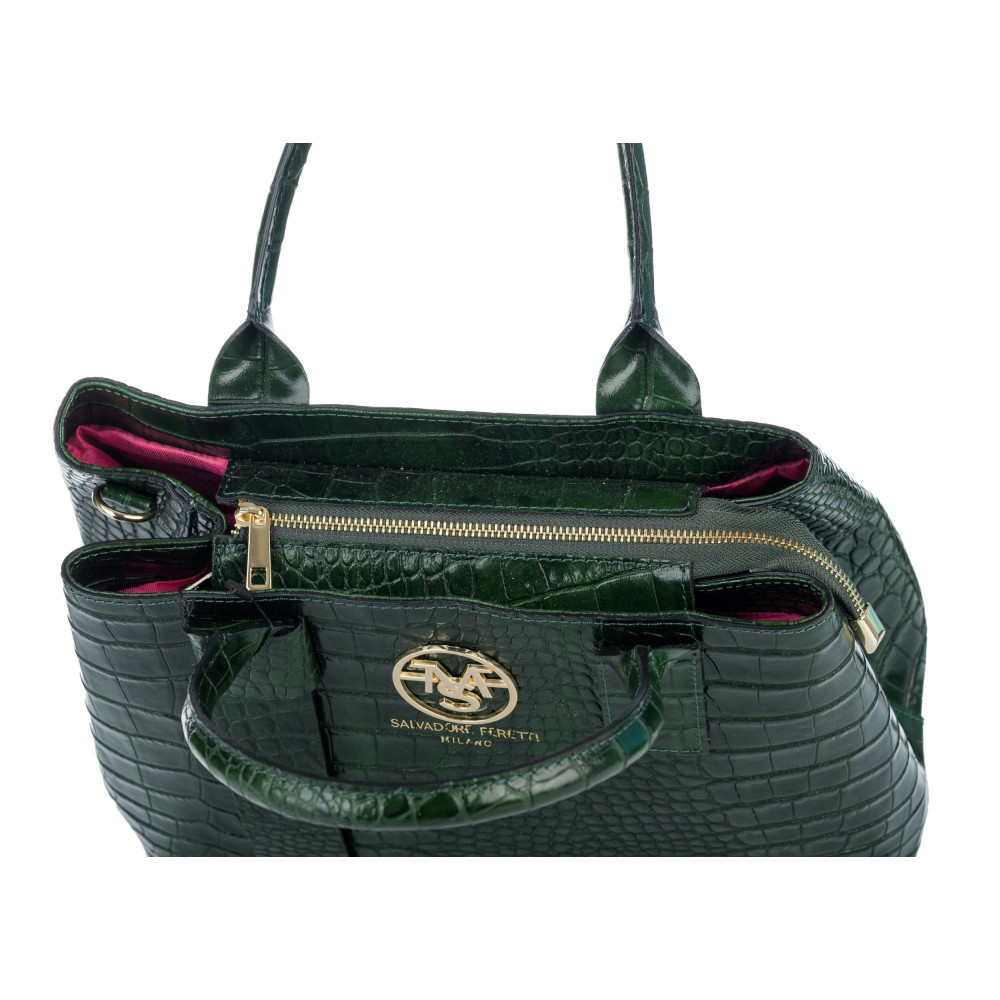 TORBA SHOPPER SALVADORE FERETTI SKÓRA NATURALNA