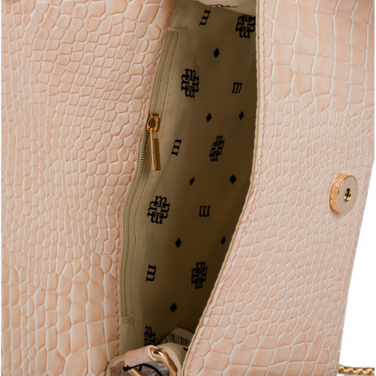 Klasyczna wzorzysta beżowa torebka MONNARI