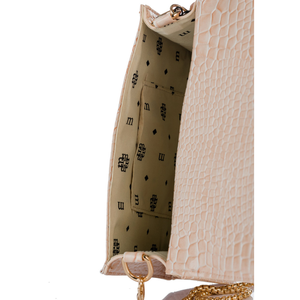 Klasyczna wzorzysta beżowa torebka MONNARI