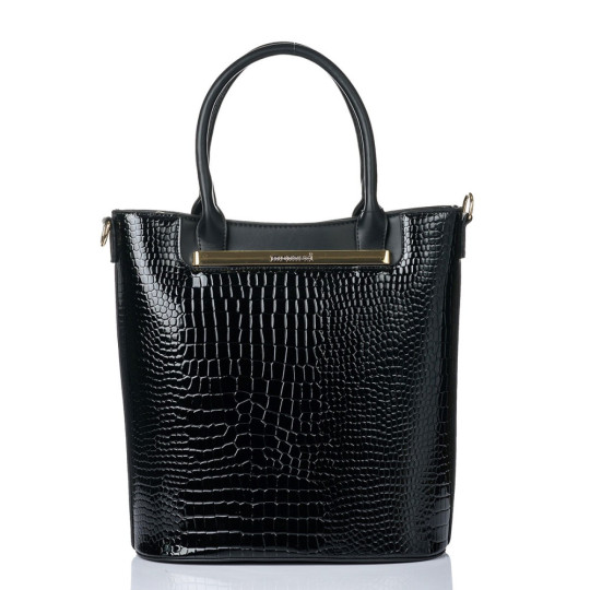 Duży Lakierowany Shopper MONNARI