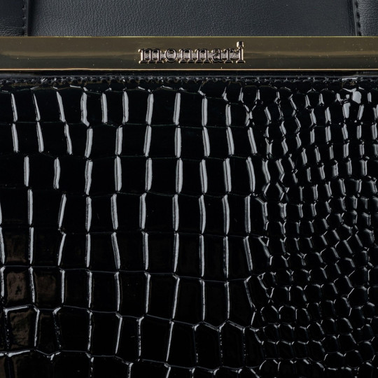 Duży Lakierowany Shopper MONNARI