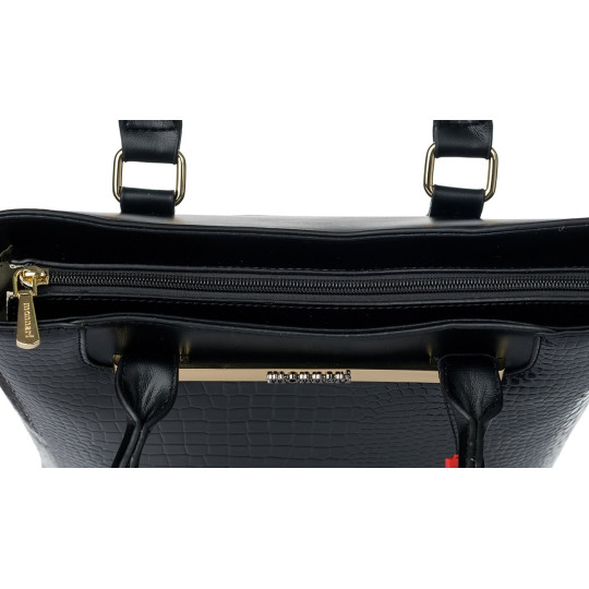 Duży Lakierowany Shopper MONNARI