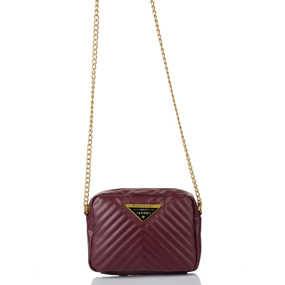 Torba Listonoszka Burgundowa MONNARI
