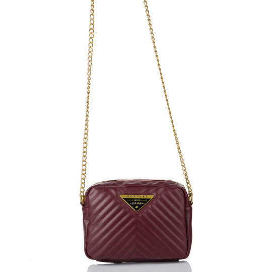 Torba Listonoszka Burgundowa MONNARI