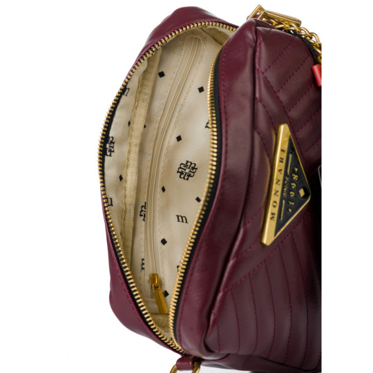 Torba Listonoszka Burgundowa MONNARI