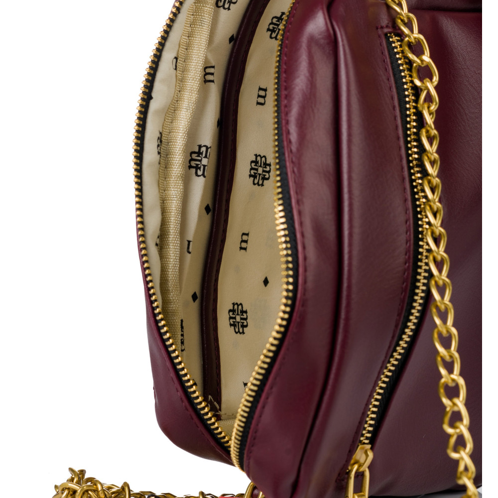 Torba Listonoszka Burgundowa MONNARI