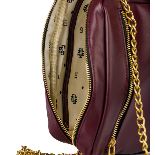 Torba Listonoszka Burgundowa MONNARI