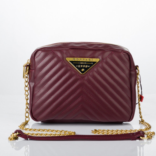 Torba Listonoszka Burgundowa MONNARI
