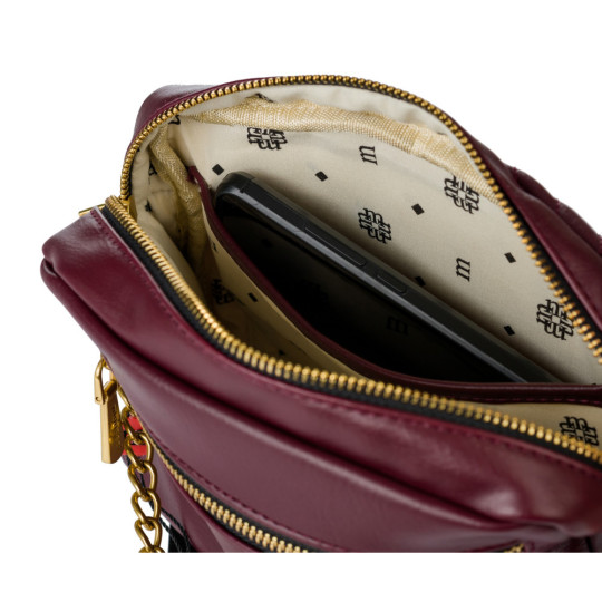 Torba Listonoszka Burgundowa MONNARI