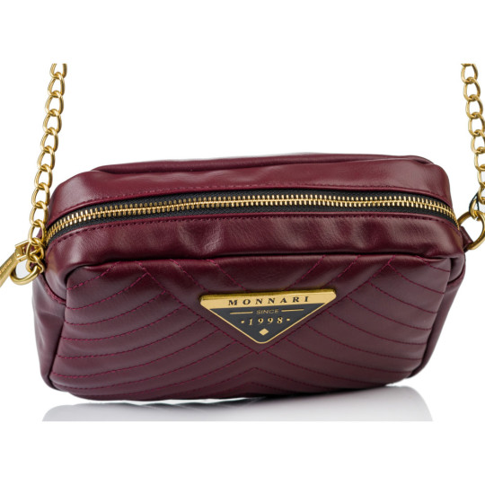 Torba Listonoszka Burgundowa MONNARI